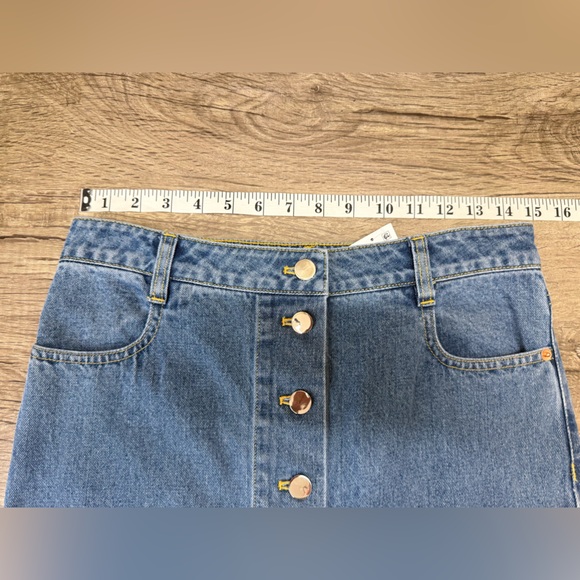 Ronny Kobo Makena Denim Maxi Skirt Indigo Wash Blue Pencil High Waist small NWT - Picture 6 of 7